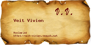 Veit Vivien névjegykártya